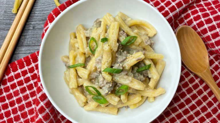 Creamy One-Pot Bulgogi Pasta (dairy-free)