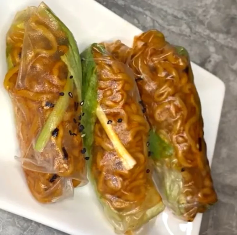 Spicy Noodle Spring Rolls  (20 Minutes ONLY!)