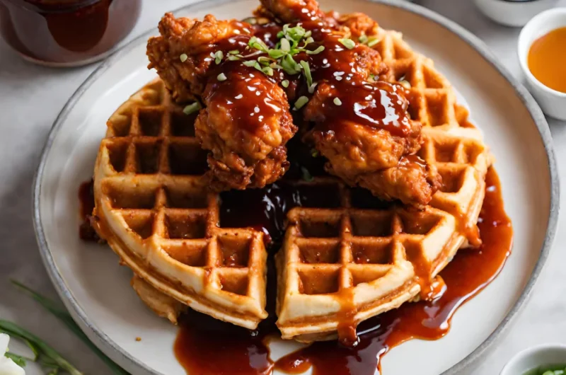 Korean Chicken and Waffles