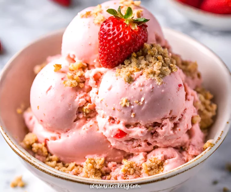 Easy Strawberry Shortcake Ice Cream