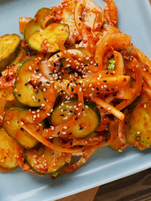Easy Spicy Korean Cucumber Salad Recipe