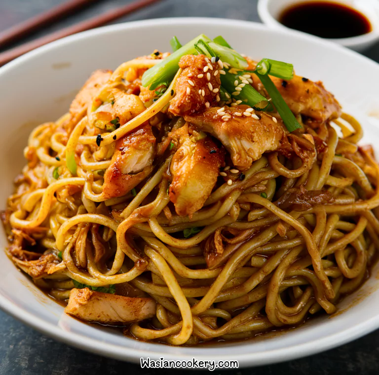 Chicken lo mein