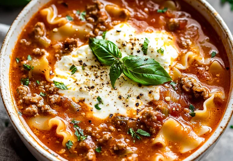 Crockpot Lasagna Soup