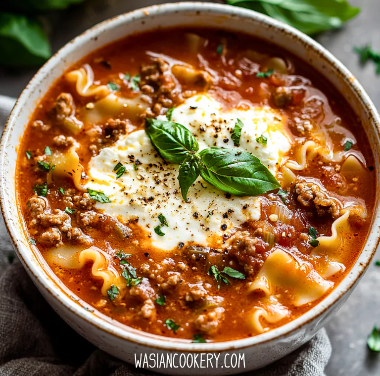 Crockpot Lasagna Soup Recipe