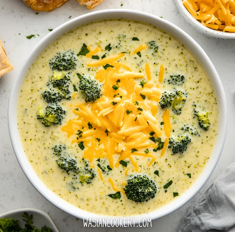 Easy Broccoli Cheddar Soup Recipe