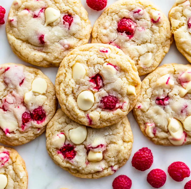 White Chocolate Raspberry Cookies