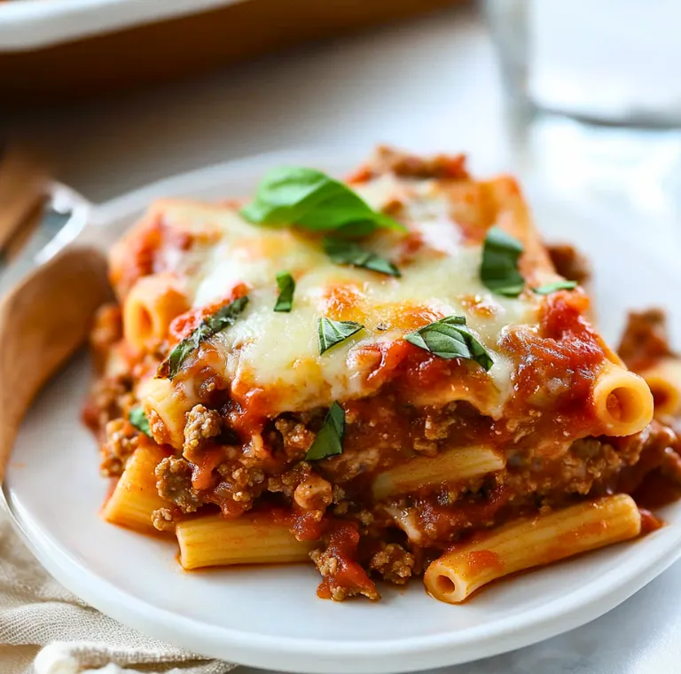 Baked Ziti With Ground Beef