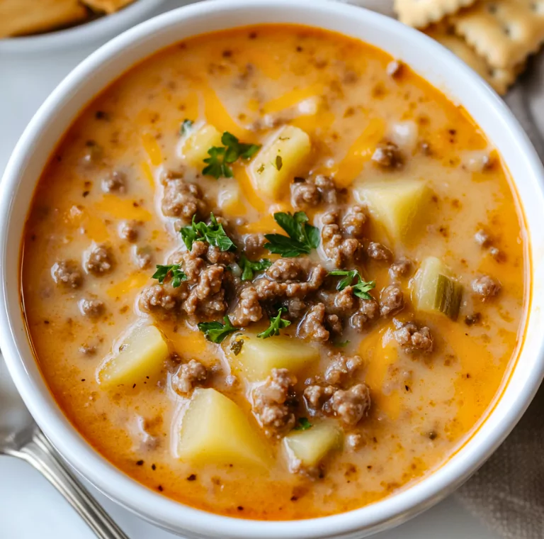 Crock Pot Hamburger Potato Soup