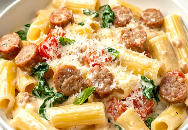 Creamy Sausage Rigatoni