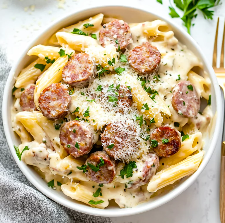 Sausage Alfredo Pasta Recipe
