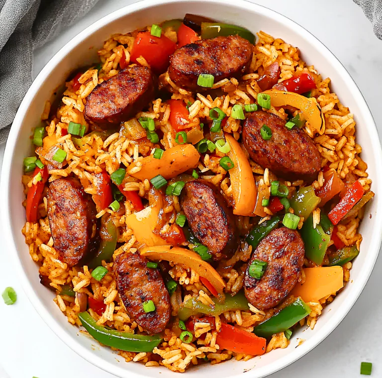 Cajun Sausage And Rice Skillet