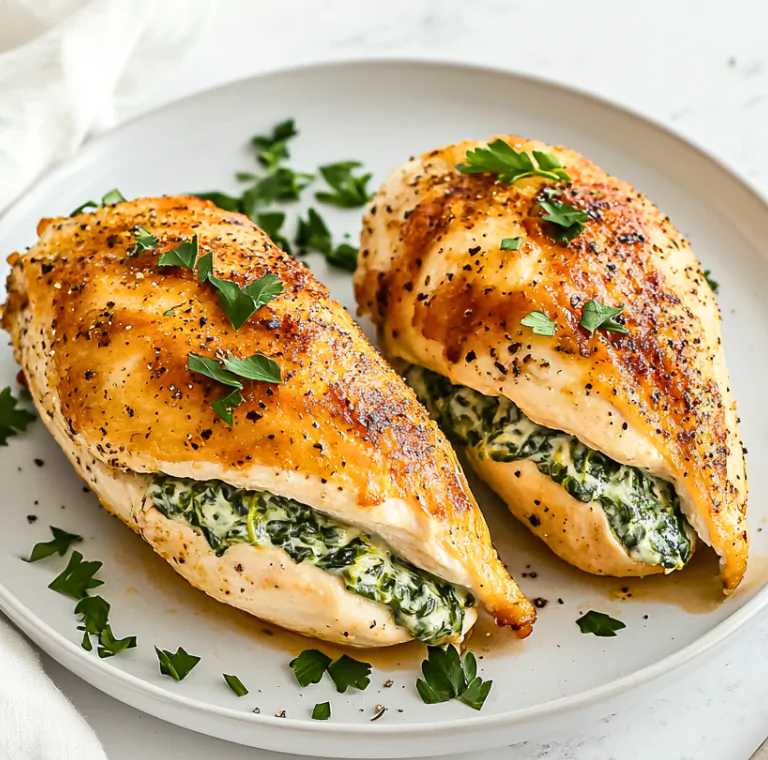 Spinach Stuffed Chicken Breasts Recipe