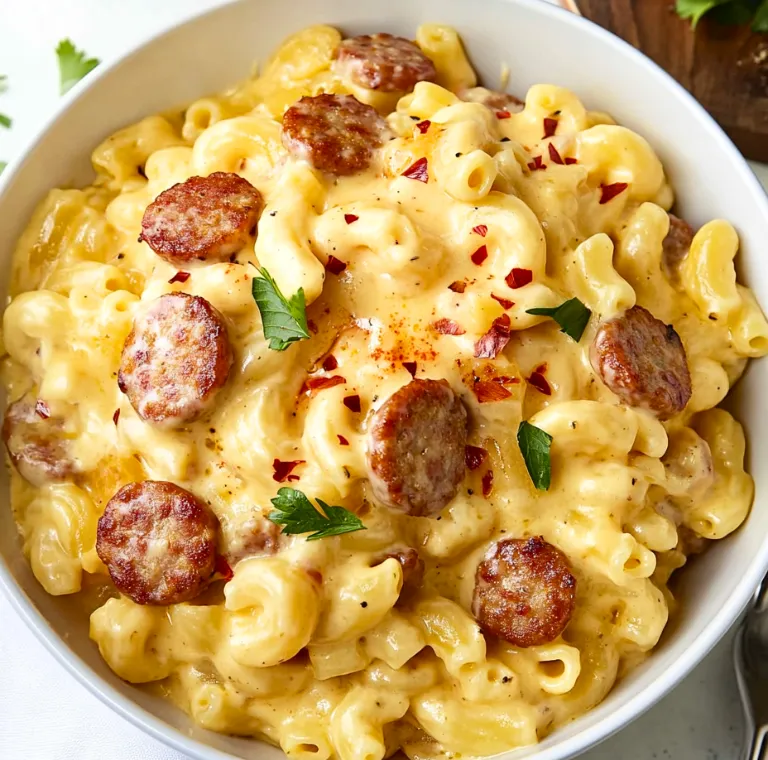 Creamy Sausage Mac And Cheese