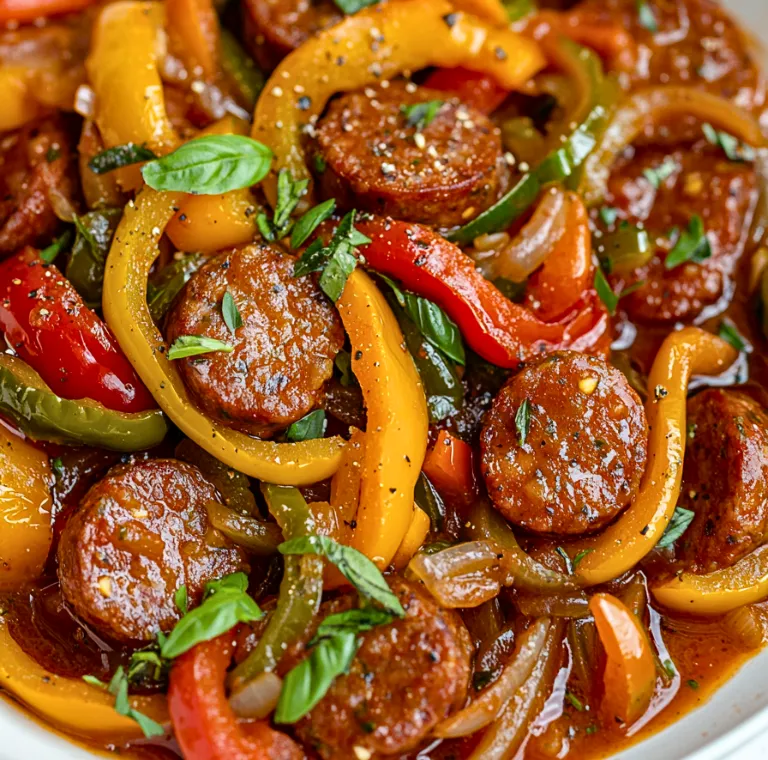Crockpot Sausage and Peppers