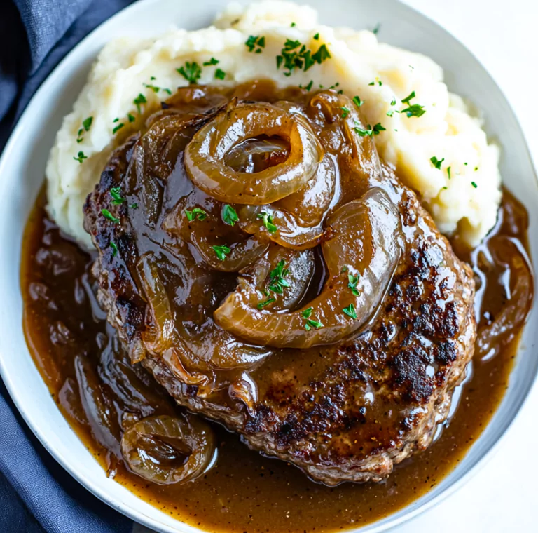 Hamburger Steaks with Onion Gravy