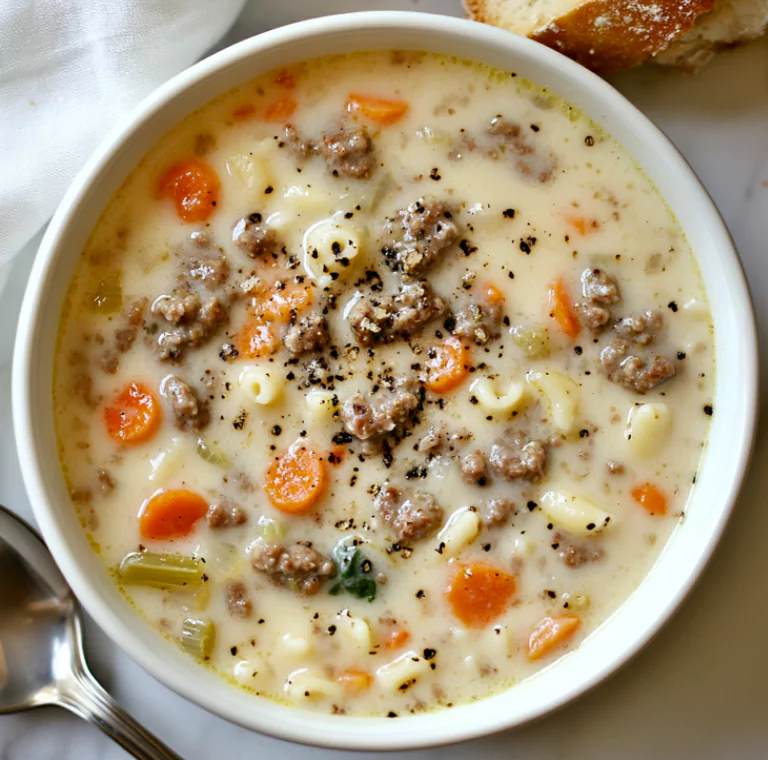 Creamy Parmesan Italian Sausage Soup