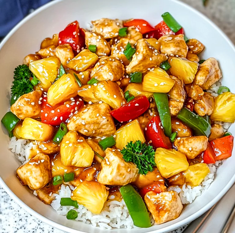Tropical Pineapple Chicken and Rice