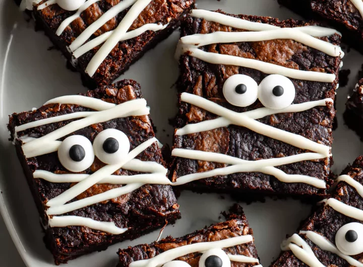 Spooky Mummy Brownies