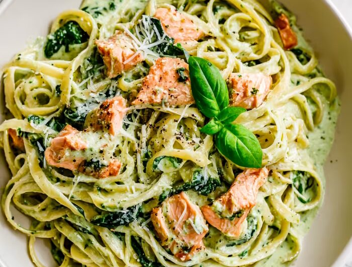  Salmon Pesto Pasta