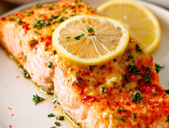 Garlic Butter Baked Salmon