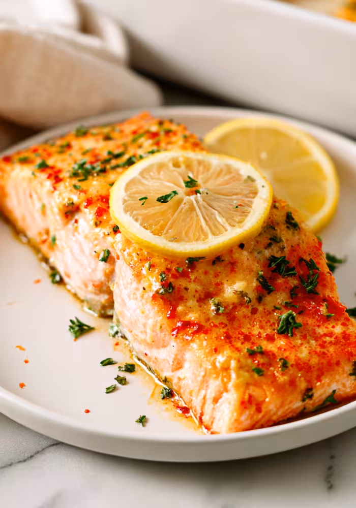 Garlic Butter Baked Salmon Recipe