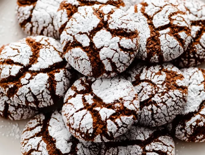 Gingerbread Crinkle Cookies