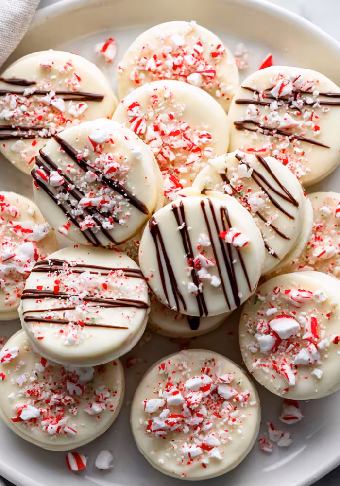 Peppermint Bark Oreos