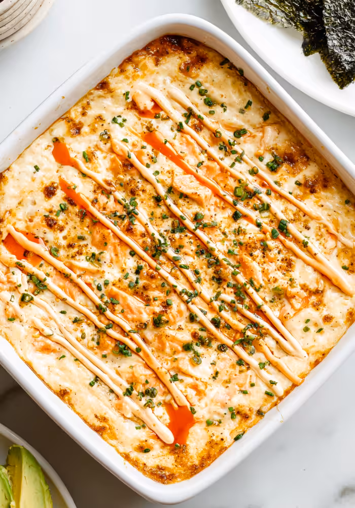 Salmon Sushi Bake