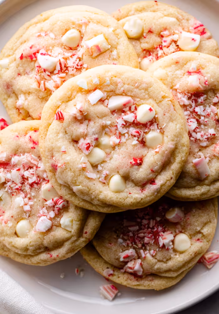 White Chocolate Peppermint Cookies