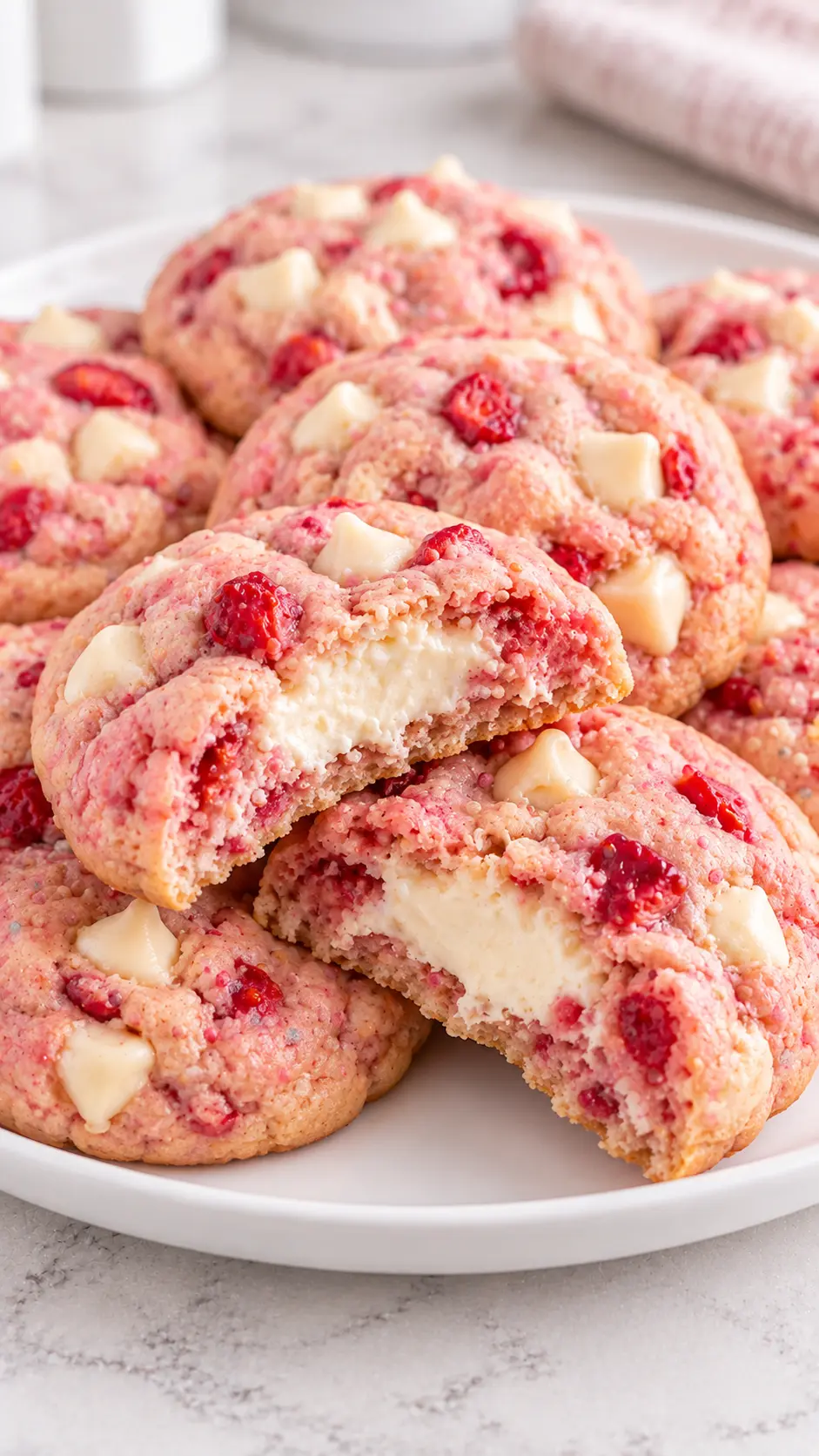 Strawberry Cheesecake Cookies