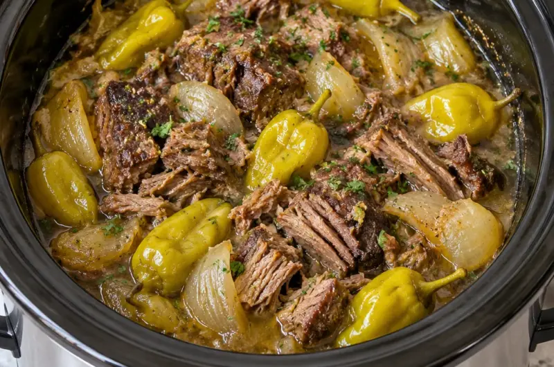 Pepperoncini Roast Crock Pot Recipe
