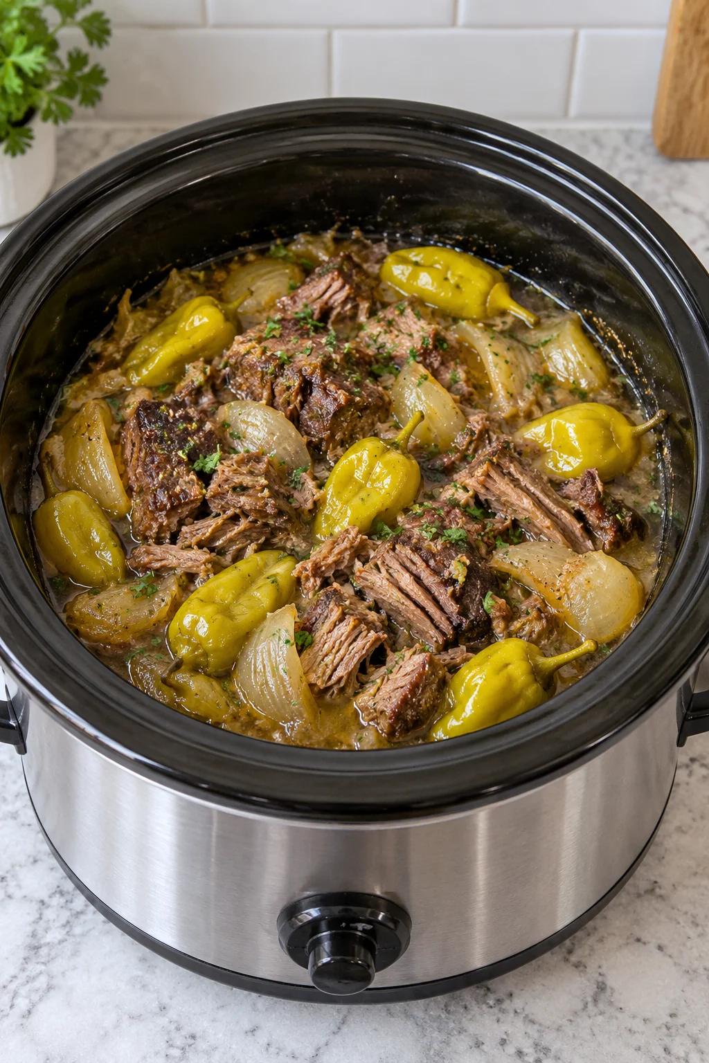 Pepperoncini Roast Crock Pot Recipe